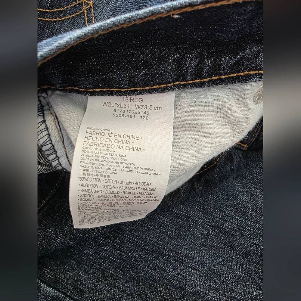 Levi Strauss 514 Straight Leg Denim Dark Indigo Blue Minimalist Core Indie Skate - Picture 7 of 13